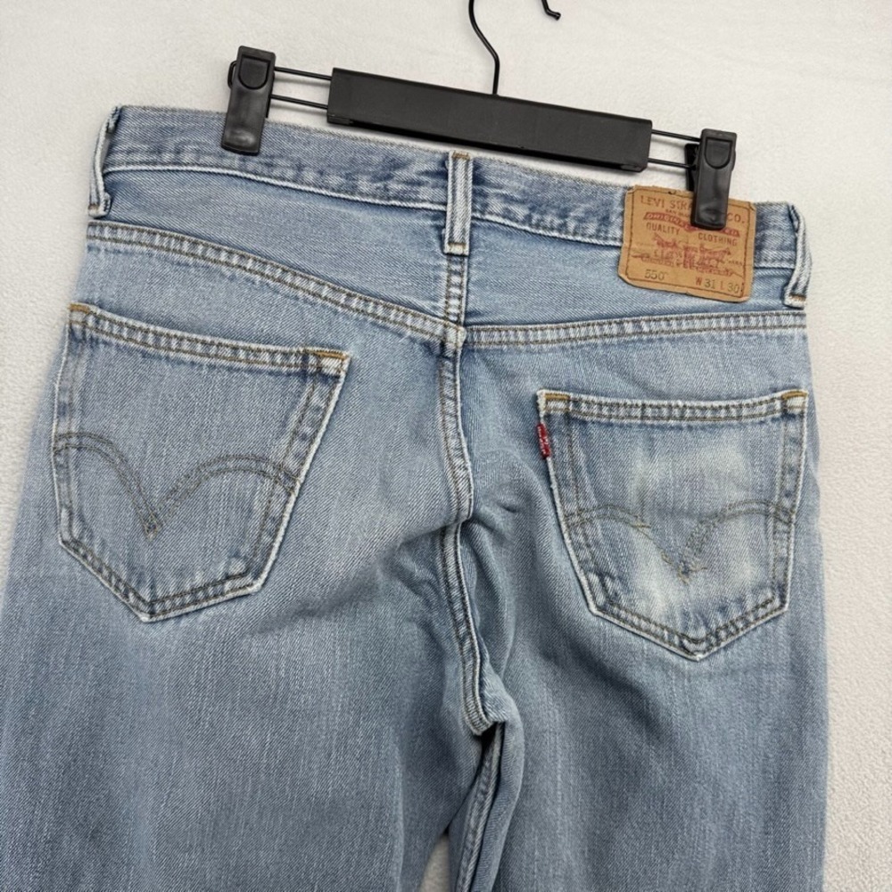 Vintage Levis Jeans Mens 31x30 Blue 550 Relaxed Faded Cowboy Western Red Tab y2k - Picture 10 of 14